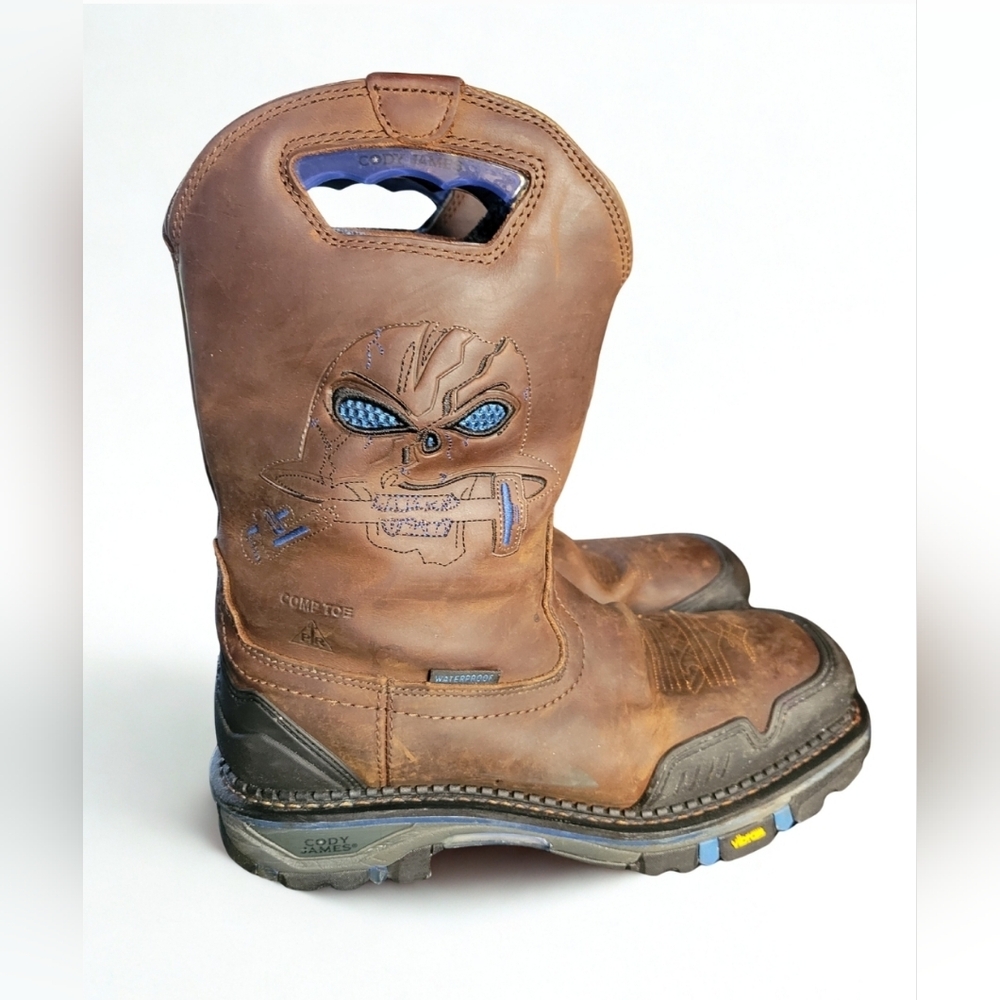 Cody James Men's 11" Decimator Waterproof Western Work Boots - Composite Toe 11D